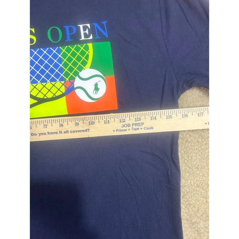 Polo‎ Ralph Lauren US Open 2022 Tennis T Shirt Kids Large L Navy Blue